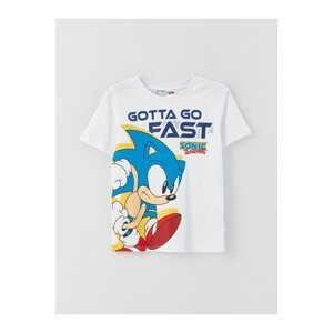 LC Waikiki Boys' Crew Neck Sonic Printed Short Sleeve T-Shirt