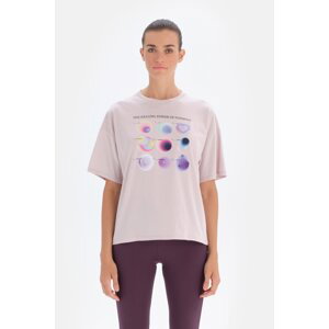 Dagi Women's Lilac Aura Printed T-Shirt