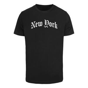 Pánské tričko New York Wording - černé