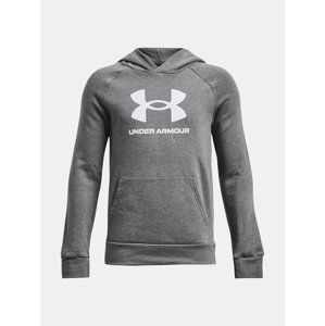 Šedá klučičí mikina Under Armour UA Rival Fleece BL Hoodie