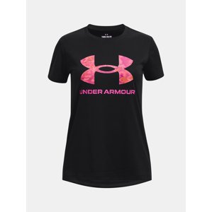 Černé sportovní tričko Under Armour UA Tech Print BL SSC