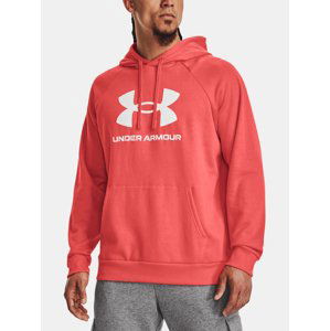 Červená mikina Under Armour UA Rival Fleece Logo HD