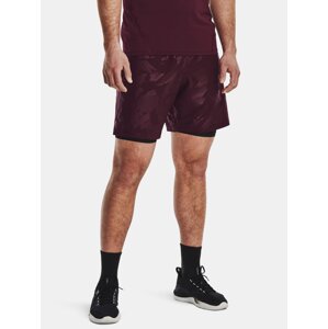 Vínové sportovní kraťasy Under Armour UA Woven Emboss Short