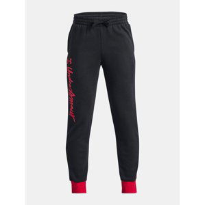 Černé tepláky Under Armour UA Rival Fleece Script Jgrs