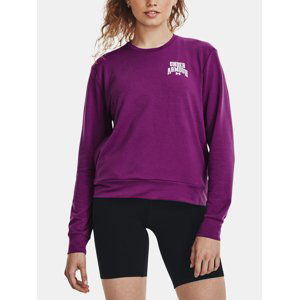 Fialová sportovní mikina Under Armour UA Rival Terry Graphic Crew