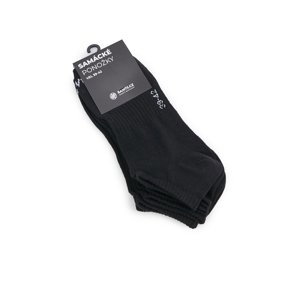 Sada tří párů pánských ponožek v černé barvě SAM 73 Invercargill