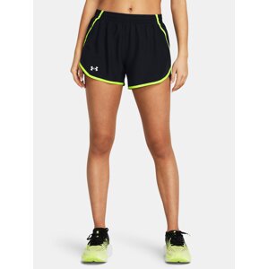 Under Armour Kraťasy UA Fly By 3'' Shorts-BLK - Dámské