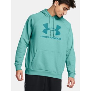 Tyrkysová pánská mikina Under Armour UA Rival Fleece Logo HD