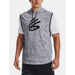 Mikina Under Armour CURRY SLEEVELESS HOODIE - šedá