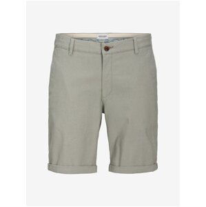 Zelené pánské chino kraťasy Jack & Jones Fury