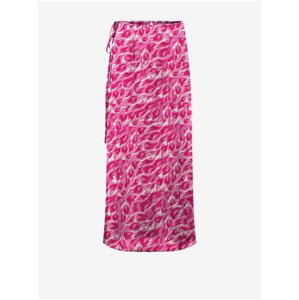 Růžová dámská vzorovaná maxi sukně ONLY Nova