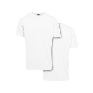 Pánské klasické Oversized tričko 2 balení bílá+bílá