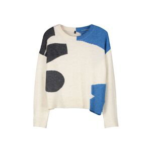 Trendyol Beige Soft Textured Color Blocked Knitwear Sweater