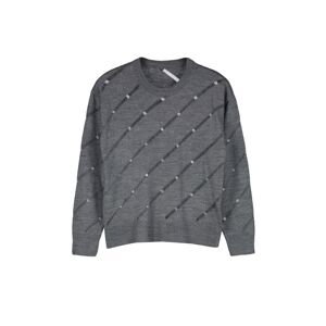 Trendyol Anthracite Openwork/Hole Knitwear Sweater