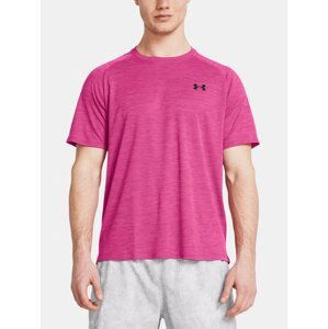 Růžové pánské tričko Under Armour UA Tech Textured SS