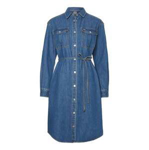 Tommy Jeans Dress - TJW L/S BELTED DENIM DRESS blue