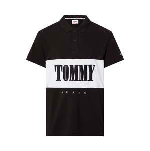 Tommy Jeans Polo shirt - TJM CLSC SERIF BLOCK POLO black