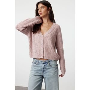 Trendyol Pink Soft Textured Knitwear Cardigan