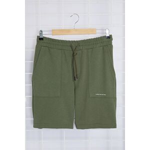 Trendyol Khaki Regular/Normal Cut Text Printed Shorts & Bermuda