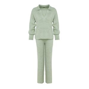 Trendyol Mint Care Collection Knitwear Top-Bottom Set