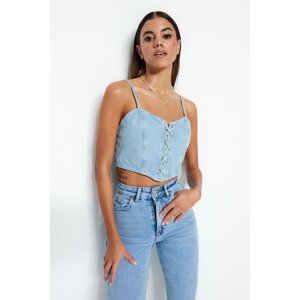 Trendyol Blue Eyed Denim Bustier