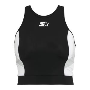 Dámský sportovní zkrácený top Starter černý/bílý