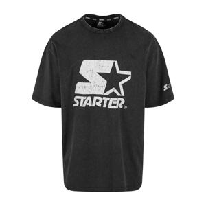 Pánské tričko Starter Logo Oversize Acid černé