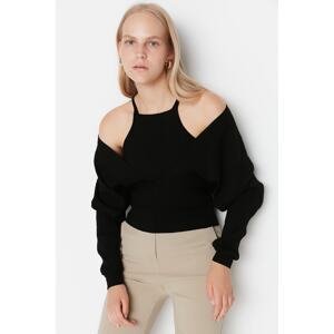 Trendyol Black Blouse Sweater Knitwear Suit Knitwear Sweater