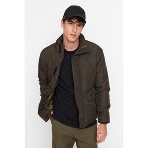 Trendyol Men's Dark Khaki Regular Fit Down Jacket