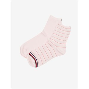 Sada dvou párů dámských ponožek v růžové barvě Tommy Hilfiger Underwea - Dámské