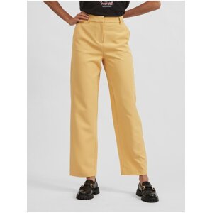 Žluté kalhoty VILA Britt - Dámské