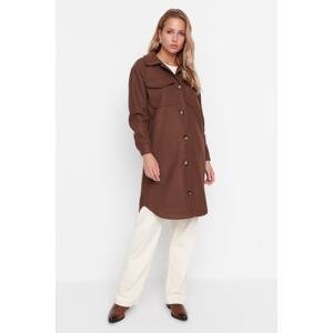 Trendyol Brown Pocket Detailed Coat