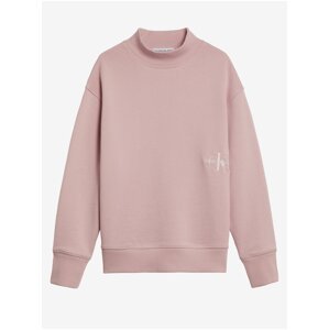 Růžová holčičí mikina Calvin Klein Jeans - Holky