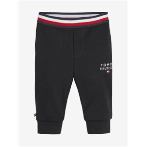 Černé dětské tepláky Tommy Hilfiger - Holky