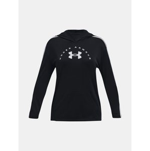 Under Armour Mikina Tech Graphic LS Hoodie-BLK - Holky