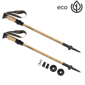 Spokey EKO FRIENDLY BASTONE Trekingové palice, 3-dílné, z přírodního bambusu