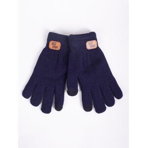 Yoclub Kids's Gloves RED-0211C-AA50-002 Navy Blue