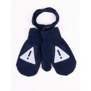 Yoclub Kids's Gloves RED-0236C-AA10-003 Navy Blue