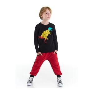 Mushi Geometric Dino Boys T-shirt Pants Set