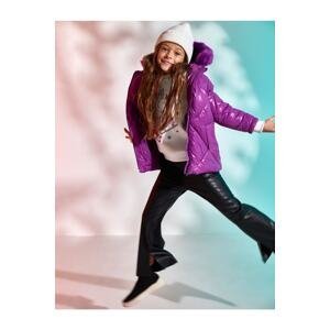 Koton Quilted Inflatable Long Coat Lined Inner Fleece.