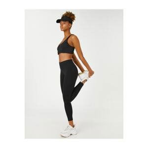 Koton Sports Leggings High Waist Stitching Detail.