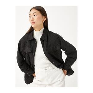 Koton Oversize Jacket Quilted With Pocket