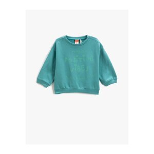 Koton Printed Sweatshirt, Long Sleeve, Crew Neck