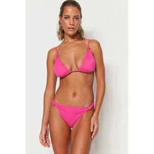 Trendyol Pink Knotted Normal Leg Bikini Bottom