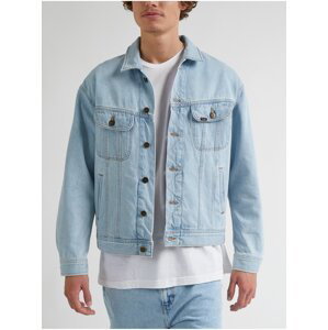 Světle modrá pánská džínová bunda Lee - Pánské