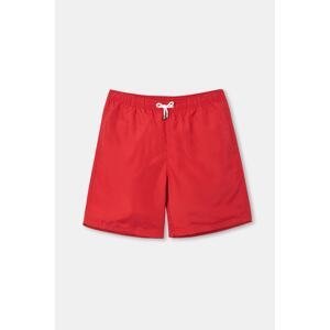 Dagi Men's Red Micro Medium Plain Marine Shorts
