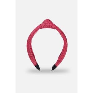 Dagi Pink Women's Wicker Crown Knot