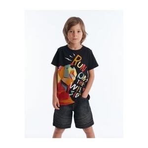 Mushi Wild Side Boy T-shirt Denim Shorts Set