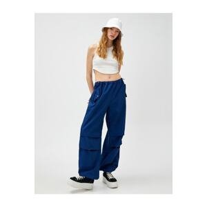 Koton Parachute Trousers with Pocket Detail, Stopper and Snap Closure