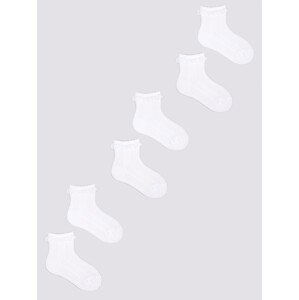 Yoclub Kids's 3Pack Girl's Socks With Frill SKL-0008G-0100